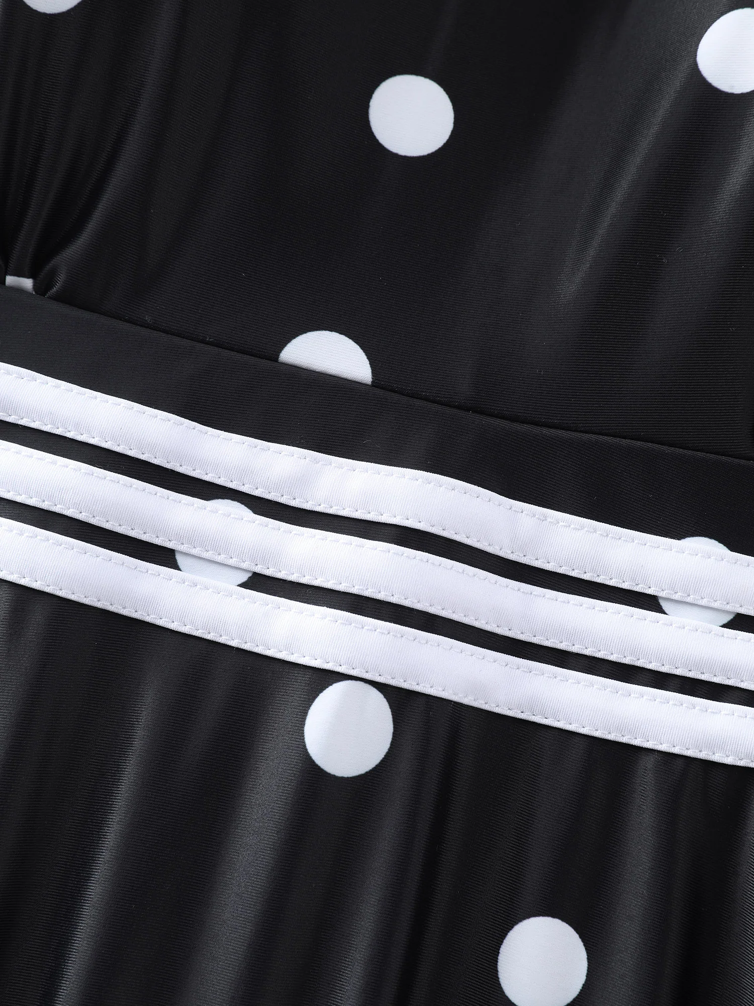 Anti-Float Ties Polka Dot Swim Dress - Image 8