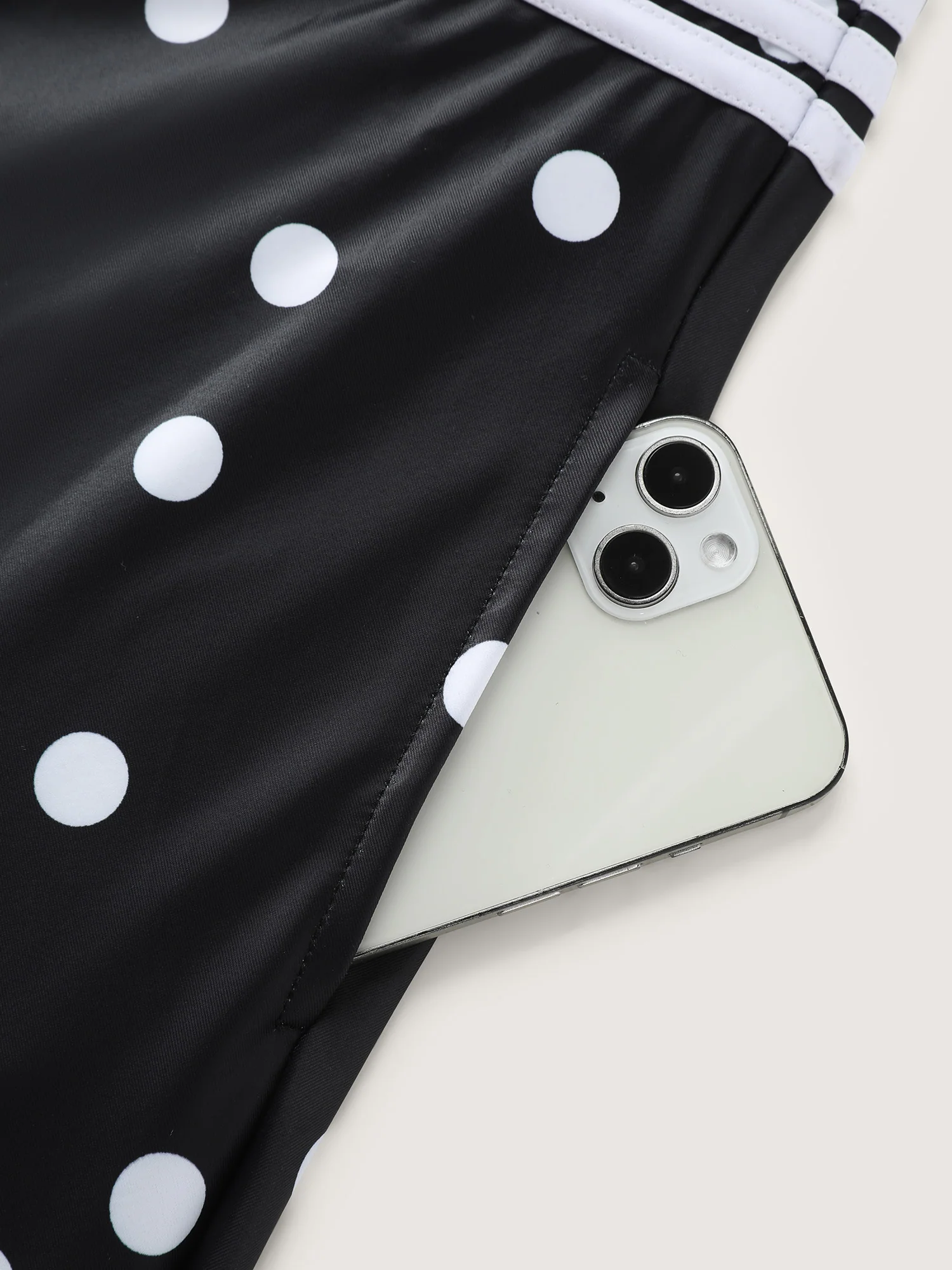 Anti-Float Ties Polka Dot Swim Dress - Image 9