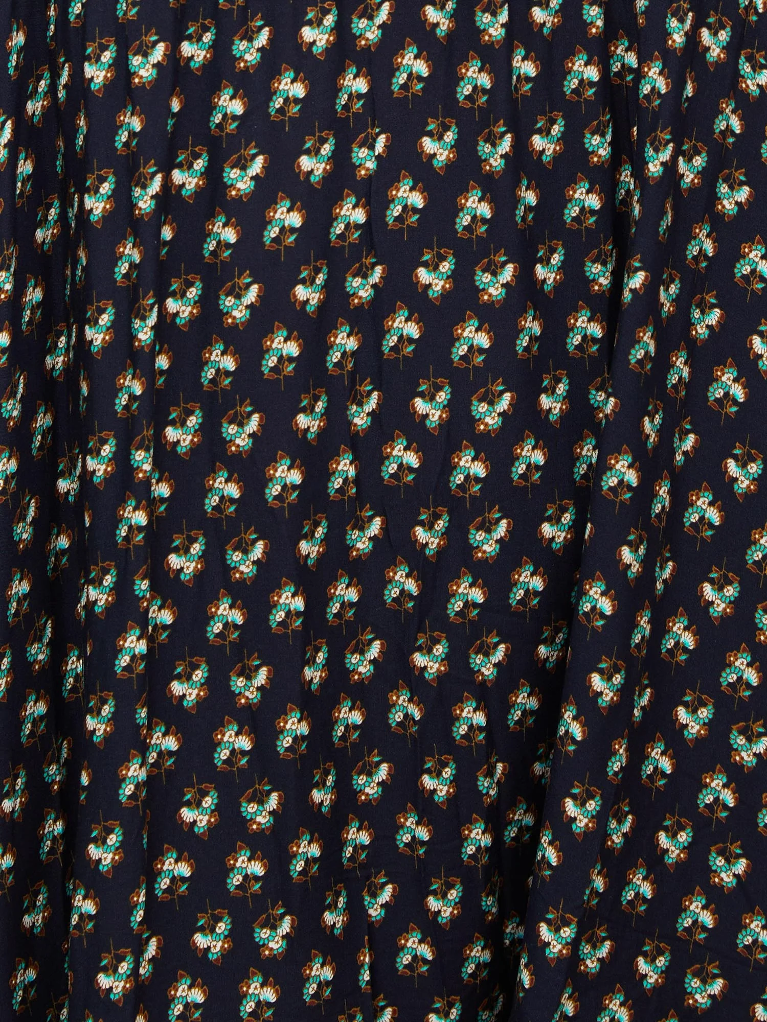 Bandana Tassels Lantern Sleeve Ruffle Pocket Keyhole Neck Dress - Image 6