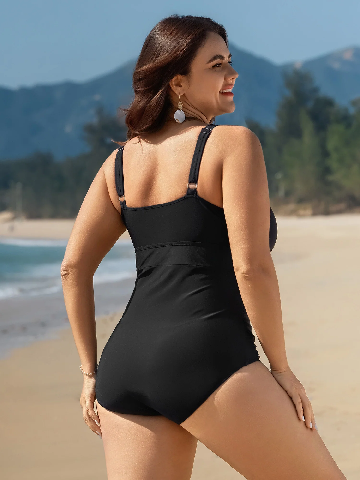 Floral Embroidered Tummy-Control One-Piece Swimsuit - Image 5