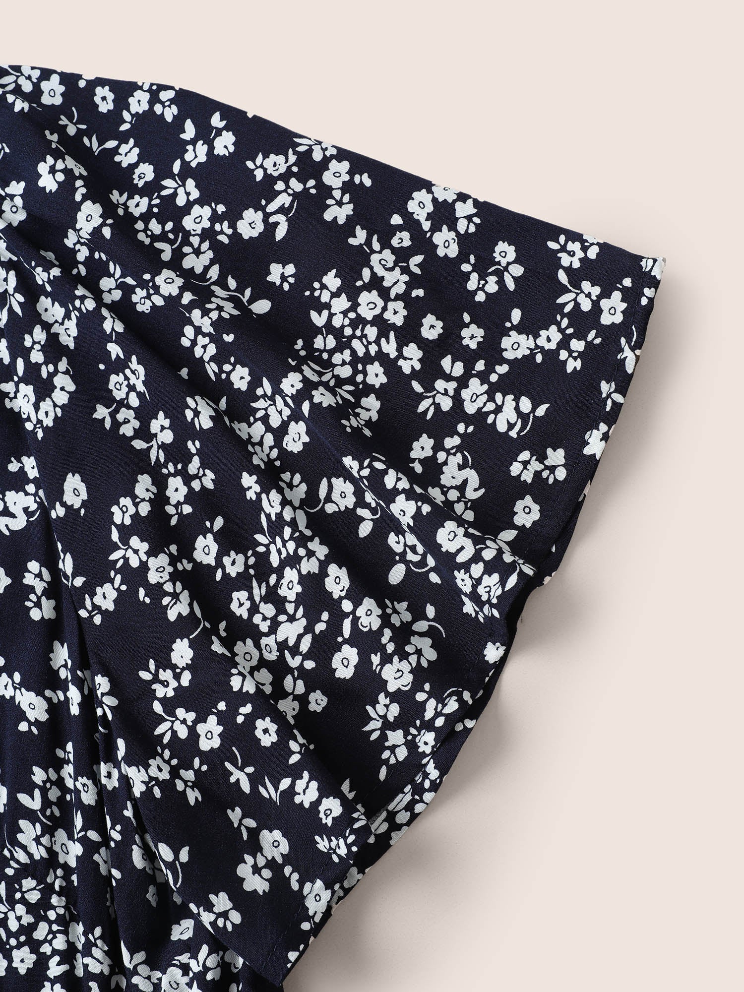 Bloom Dress - Flutter Sleeve Ditsy Floral Pocket Split Maxi Dress - Image 39