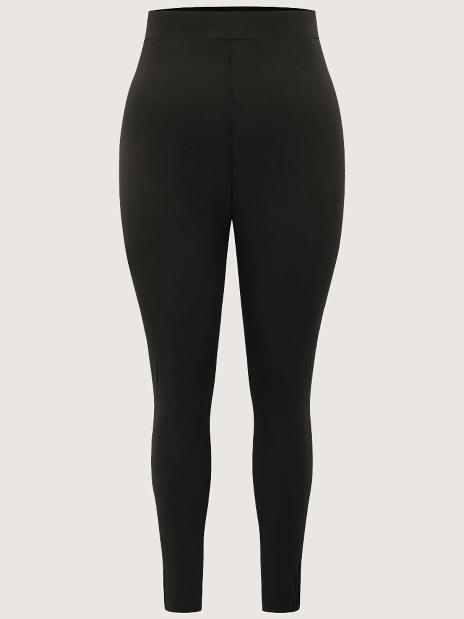 High Rise Pleated Elastic Waist Skinny Leggings - Image 6