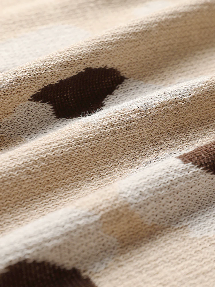 Leopard Print Open Front Patched Pocket Cardigan - Image 9