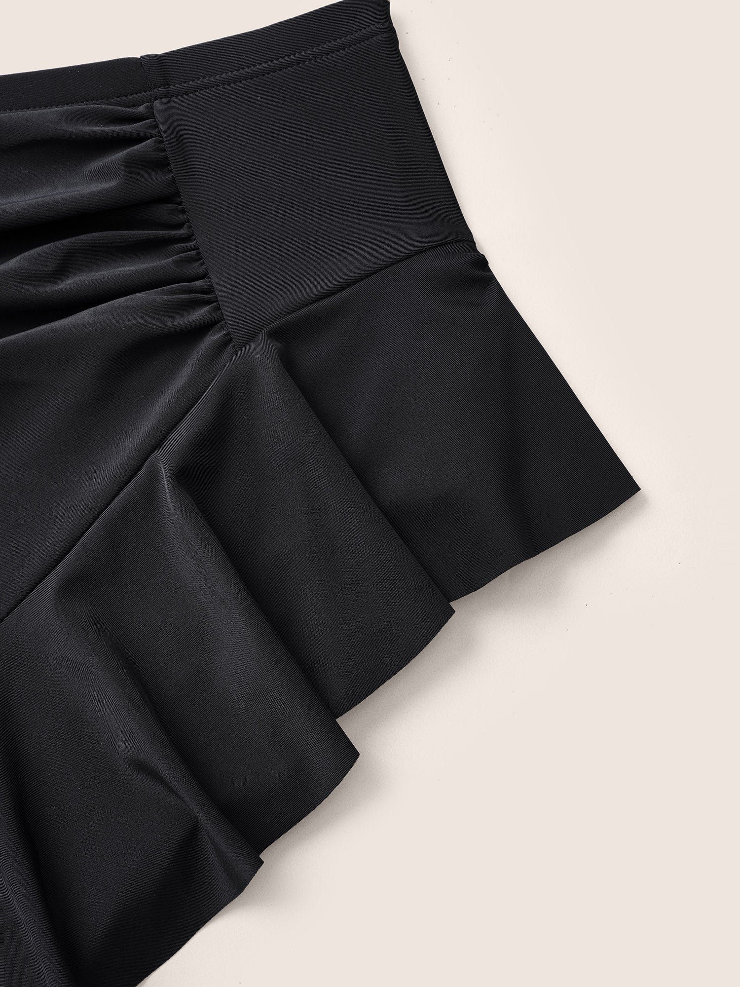 Ruffle Trim Ruched Front Swim Bottom - Image 4