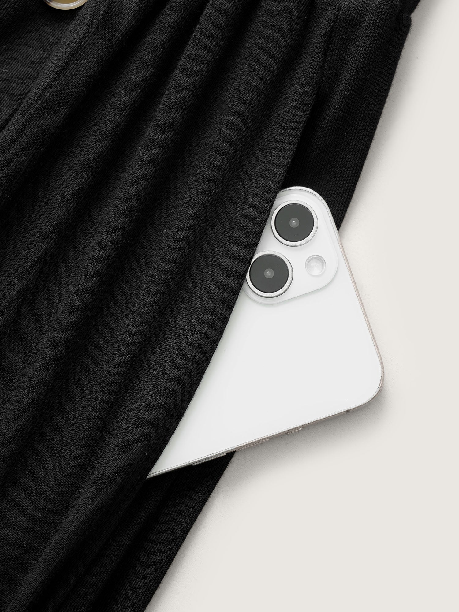 Supersoft Essentials Button Detail Wide Leg Pants - Image 8