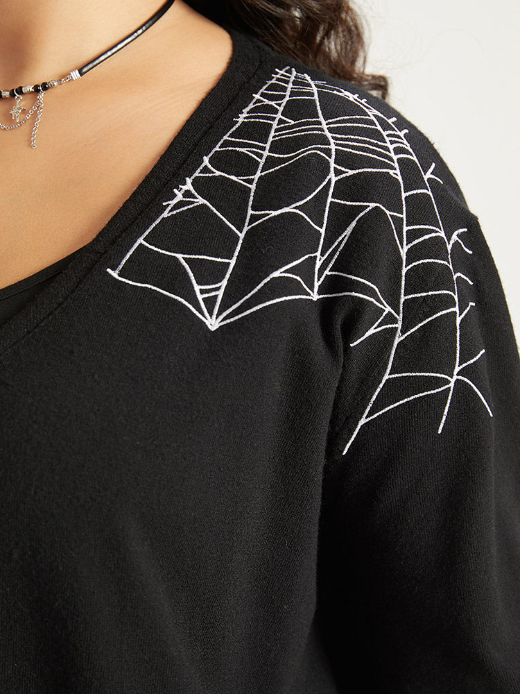 Supersoft Essentials Halloween Spider Web Button Through Cardigan - Image 8