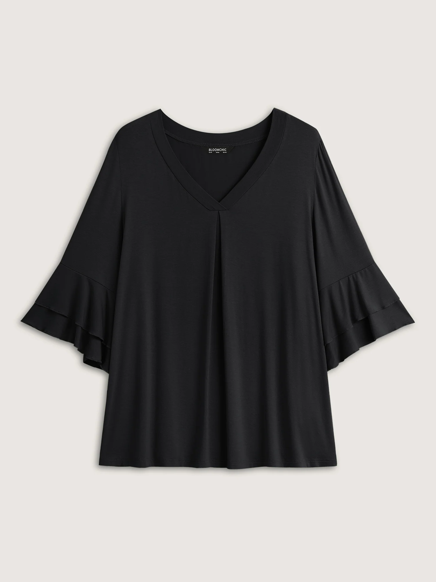 Supersoft Essentials Ruffle Layered Sleeve Pleated T-shirt - Image 16