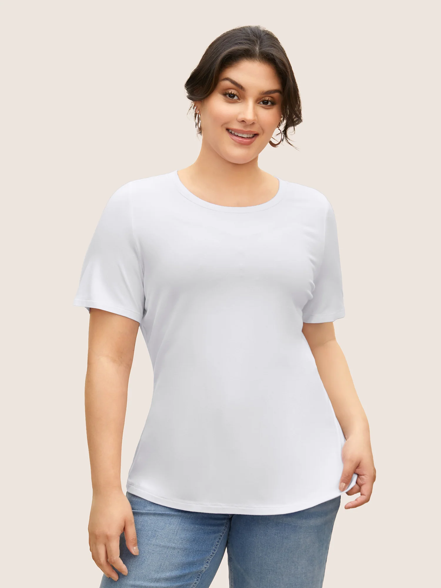 Supersoft Essentials Solid Basic Knit T-shirt - Image 3