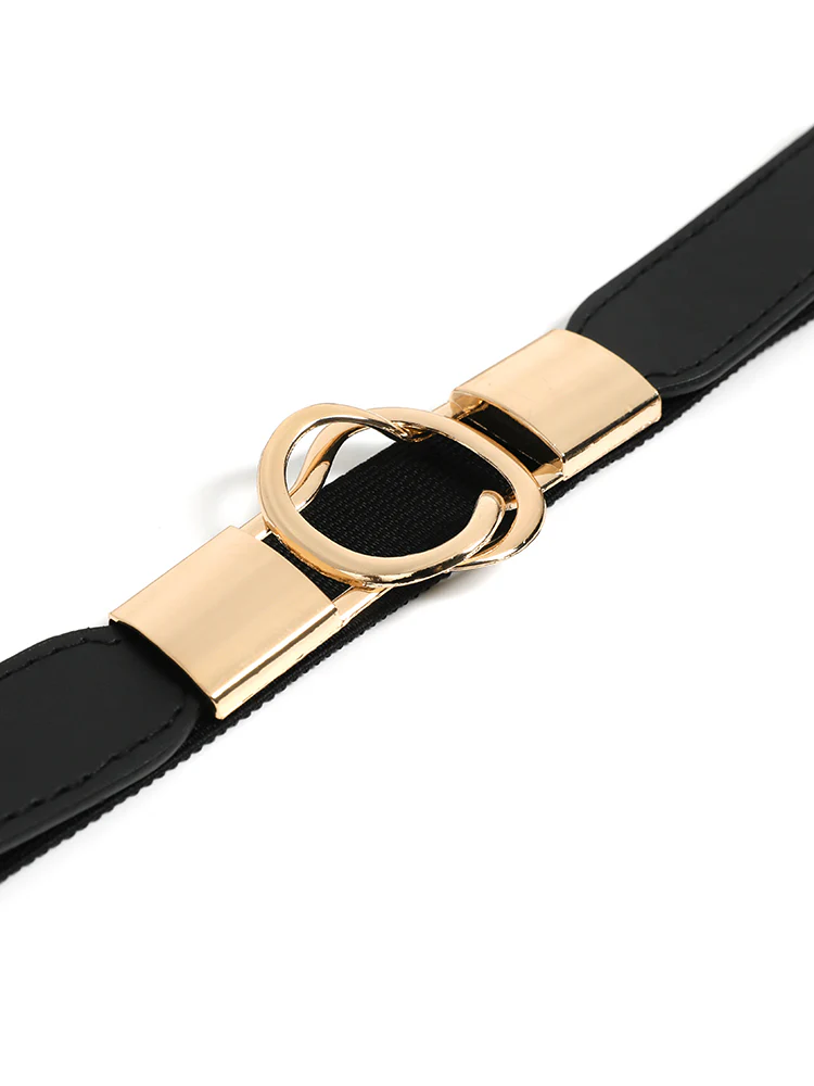 Twist Design Metal Buckle Elastic Belt - Image 5